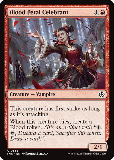 Blood Petal Celebrant (INR) #144 Common (Lightly Played) Innistrad Remastered Magic: The Gathering: 2025