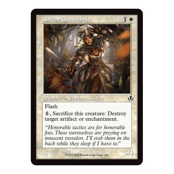 Cathar Commando (Retro Frame) (INR) #336 Common (Lightly Played) Innistrad Remastered Magic: The Gathering: 2025