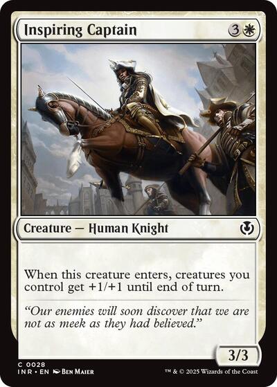 Inspiring Captain (INR) #28 Common (Lightly Played) Innistrad Remastered Magic: The Gathering: 2025