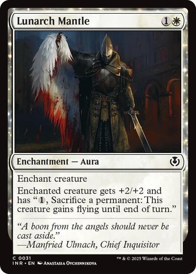 Lunarch Mantle (INR) #31 Common (Lightly Played) Innistrad Remastered Magic: The Gathering: 2025