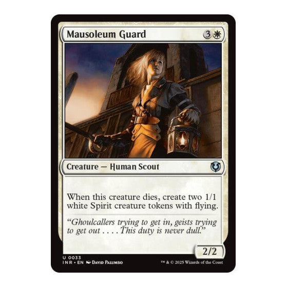 Mausoleum Guard (INR) #33 Uncommon (Lightly Played) Innistrad Remastered Magic: The Gathering: 2025