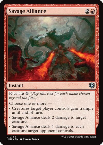 Savage Alliance (INR) #169 Uncommon (Lightly Played) Innistrad Remastered Magic: The Gathering: 2025