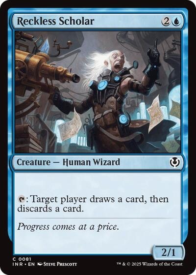 Reckless Scholar (INR) #81 Common (Lightly Played) Innistrad Remastered Magic: The Gathering: 2025