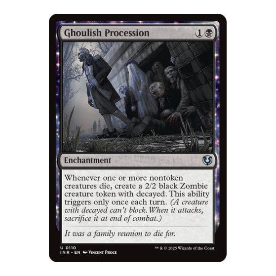 Ghoulish Procession (INR) #110 Uncommon (Lightly Played) Innistrad Remastered Magic: The Gathering: 2025