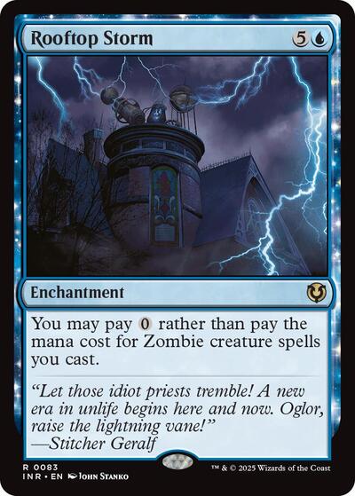 Rooftop Storm (INR) #83 Rare (Near Mint) Innistrad Remastered Magic: The Gathering: 2025