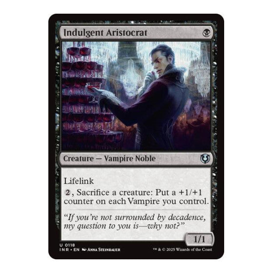 Indulgent Aristocrat (INR) #118 Uncommon (Lightly Played) Innistrad Remastered Magic: The Gathering: 2025