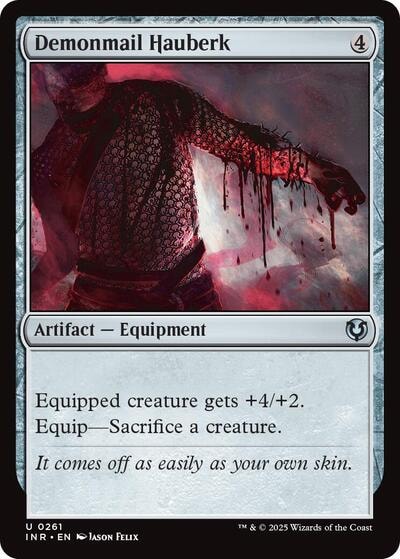 Demonmail Hauberk (INR) #261 Uncommon (Lightly Played) Innistrad Remastered Magic: The Gathering: 2025