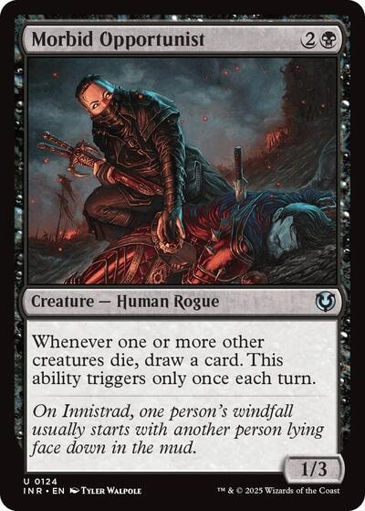 Morbid Opportunist (INR) #124 Uncommon (Lightly Played) Innistrad Remastered Magic: The Gathering: 2025