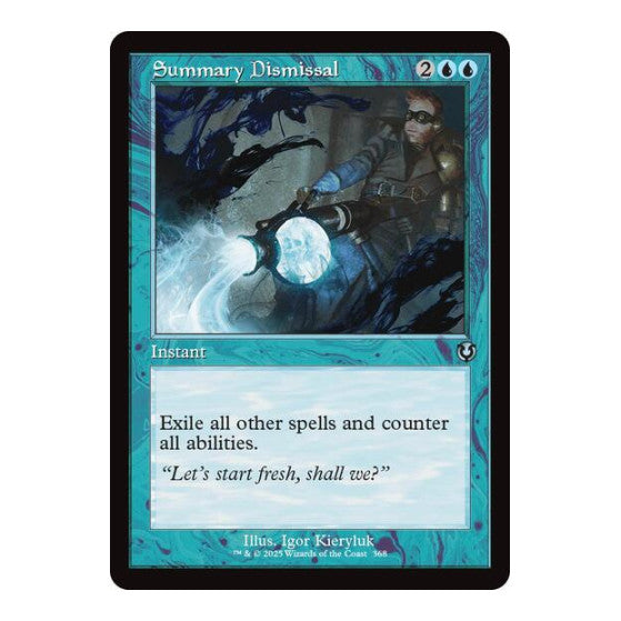 Summary Dismissal (Retro Frame) (INR) #368 Uncommon (Lightly Played) Innistrad Remastered Magic: The Gathering: 2025