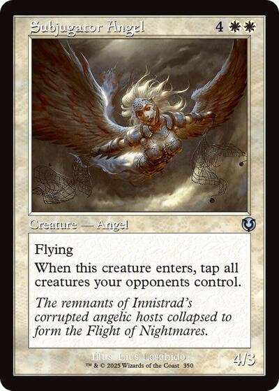 Subjugator Angel Retro Frame (INR) #350 Uncommon (Lightly Played) Innistrad Remastered Magic: The Gathering: 2025