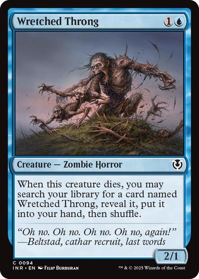 Wretched Throng (INR) #94 Common Innistrad Remastered Magic: The Gathering: 2025
