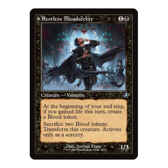 Restless Bloodseeker (Retro Frame) (INR) #463 Uncommon (Near Mint) Innistrad Remastered Magic: The Gathering: 2025
