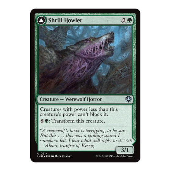Shrill Howler (INR) #214 Uncommon (Lightly Played) Innistrad Remastered Magic: The Gathering: 2025