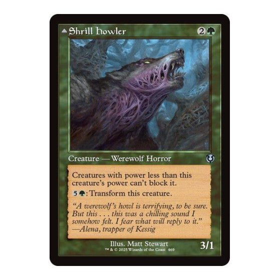Shrill Howler (Retro Frame) (INR) #469 Uncommon (Lightly Played) Innistrad Remastered Magic: The Gathering: 2025