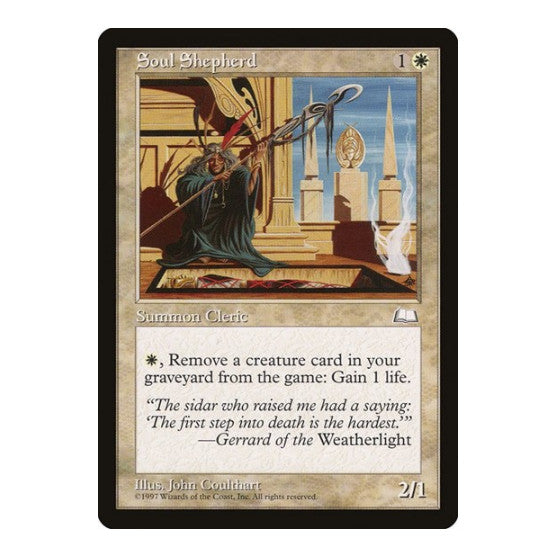 Soul Shepherd (WTH) #26 Common (Lightly Played) Weatherlight Magic: The Gathering: 1997