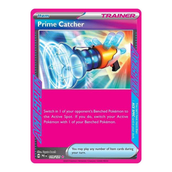 Prime Catcher (PRE) #119/131 ACE SPEC Rare (Holofoil Near Mint) SV: Prismatic Evolutions Pokemon: 2025