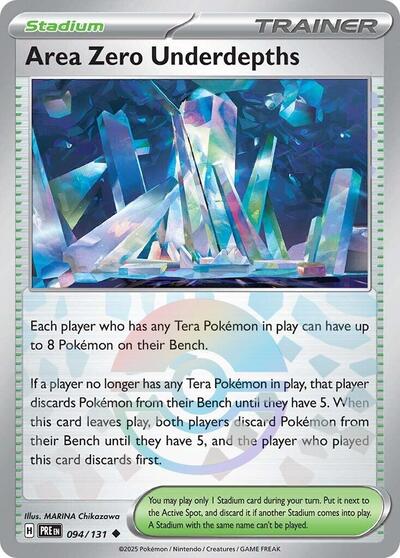 Area Zero Underdepths Poke Ball Pattern (PRE) #094/131 Uncommon (Holofoil Near Mint) SV: Prismatic Evolutions Pokemon: 2025