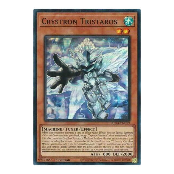 Crystron Tristaros (SUDA) #SUDA-EN019 Super Rare (1st Edition Near Mint) Supreme Darkness YuGiOh: 2025