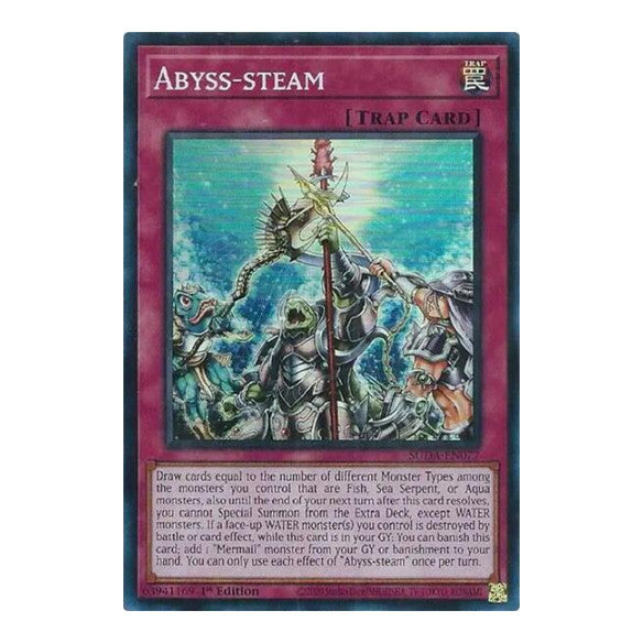 Abyss-steam (SUDA) #SUDA-EN077 Super Rare (1st Edition Near Mint) Supreme Darkness YuGiOh: 2025