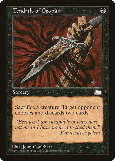 Tendrils of Despair (WTH) #83 Common (Moderately Played) Weatherlight Magic: The Gathering: 1997