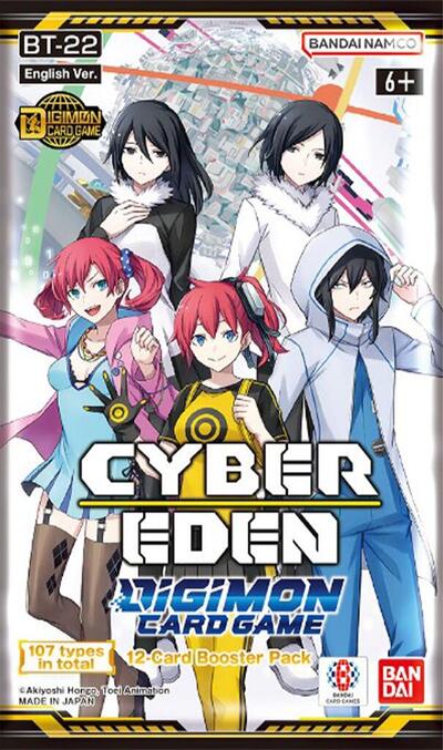 2025 Digimon Card Game: Cyber Eden (BT-22) - Cyber Eden Booster Pack (Unopened)