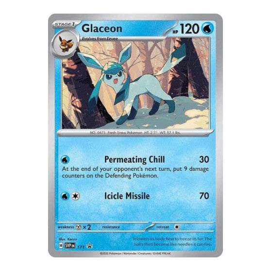 Glaceon 171 Cosmos Holo (SVP) #171 Promo (Holofoil Near Mint) SV: Scarlet & Violet Promo Cards Pokemon: 2023