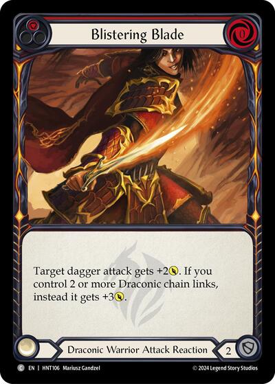 Blistering Blade Red () #HNT106 Common (Lightly Played) The Hunted Flesh and Blood TCG: 2025