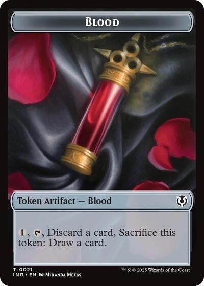 Blood Vampire 0007 Double Sided Token (INR) #21 // 7 T (Foil Near Mint) Innistrad Remastered Magic: The Gathering: 2025