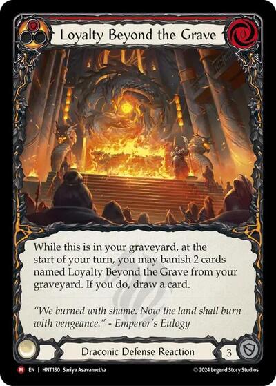 Loyalty Beyond the Grave () #HNT150 Majestic (Near Mint) The Hunted Flesh and Blood TCG: 2025