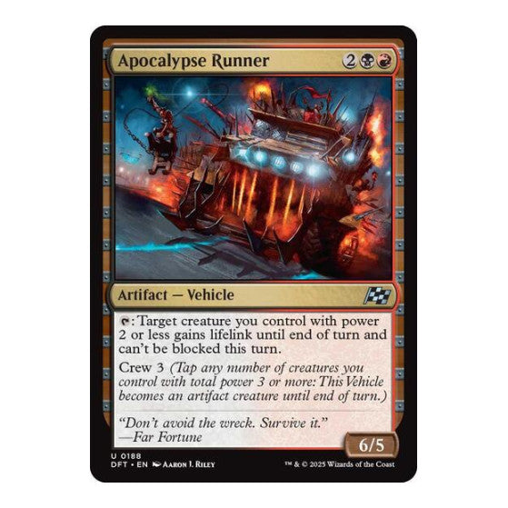 Apocalypse Runner (DFT) #188 Uncommon (Lightly Played) Aetherdrift Magic: The Gathering: 2025