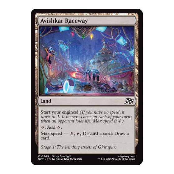 Avishkar Raceway (DFT) #249 Common (Lightly Played) Aetherdrift Magic: The Gathering: 2025