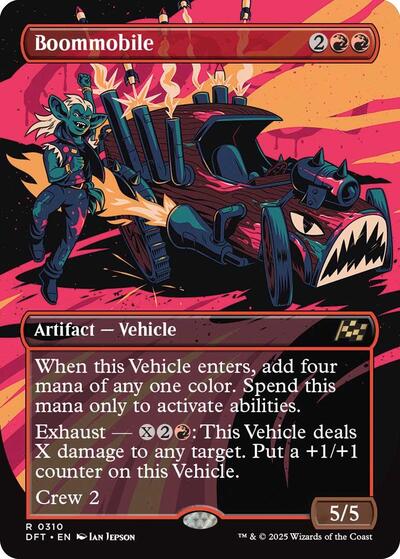 Boommobile Borderless (DFT) #310 Rare (Lightly Played) Aetherdrift Magic: The Gathering: 2025