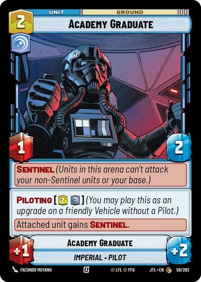 Academy Graduate (JTL) #058/262 Common (Near Mint) Jump to Lightspeed Star Wars: Unlimited: 2025