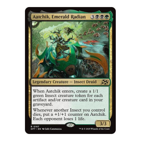 Aatchik, Emerald Radian (DFT) #187 Rare (Lightly Played) Aetherdrift Magic: The Gathering: 2025