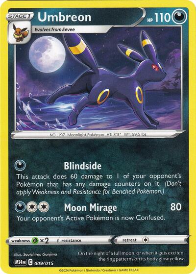 Umbreon (M24) #009/015 Promo (Near Mint) McDonald's Promos 2024 Pokemon: 2025