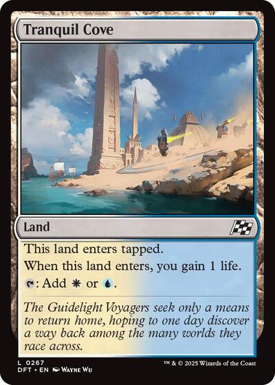 Tranquil Cove (DFT) #267 Land (Moderately Played) Aetherdrift Magic: The Gathering: 2025