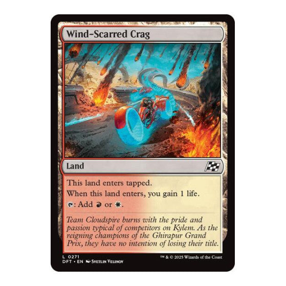 Wind-Scarred Crag (DFT) #271 Land Aetherdrift Magic: The Gathering: 2025