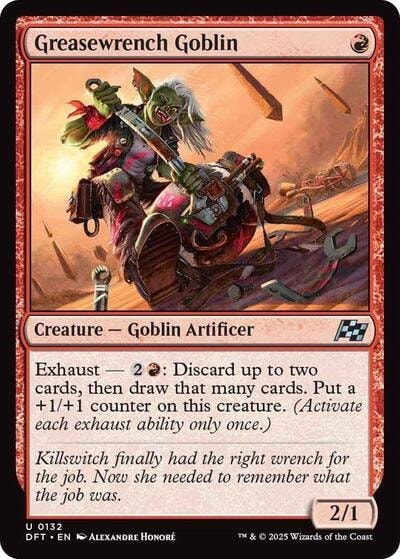 Greasewrench Goblin (DFT) #132 Uncommon (Lightly Played) Aetherdrift Magic: The Gathering: 2025