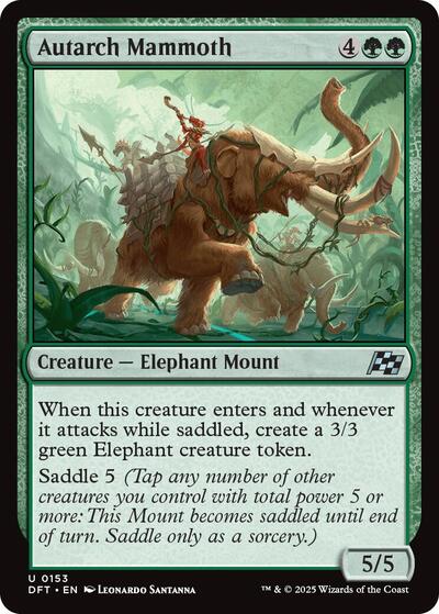 Autarch Mammoth (DFT) #153 Uncommon (Lightly Played) Aetherdrift Magic: The Gathering: 2025