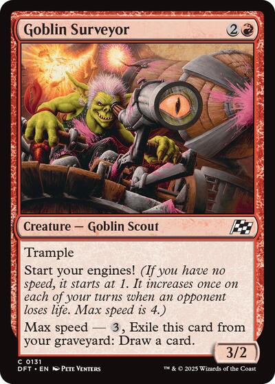 Goblin Surveyor (DFT) #131 Common Aetherdrift Magic: The Gathering: 2025