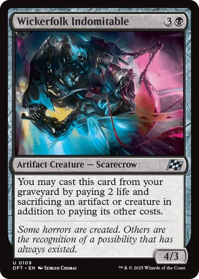 Wickerfolk Indomitable (DFT) #109 Uncommon (Lightly Played) Aetherdrift Magic: The Gathering: 2025