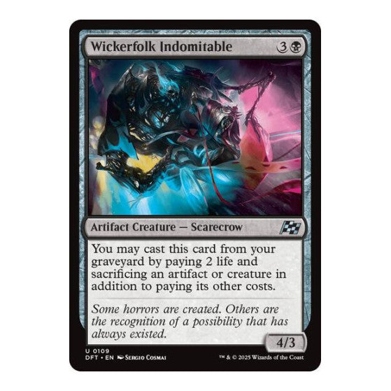 Wickerfolk Indomitable (DFT) #109 Uncommon Aetherdrift Magic: The Gathering: 2025