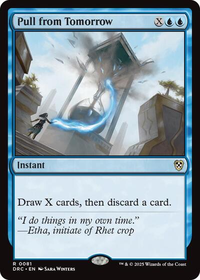 Pull from Tomorrow (DRC) #81 Rare (Lightly Played) Commander: Aetherdrift Magic: The Gathering: 2025