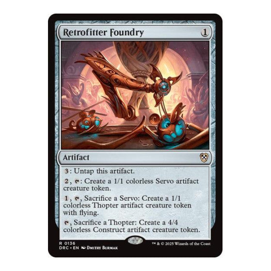 Retrofitter Foundry (DRC) #136 Rare (Lightly Played) Commander: Aetherdrift Magic: The Gathering: 2025