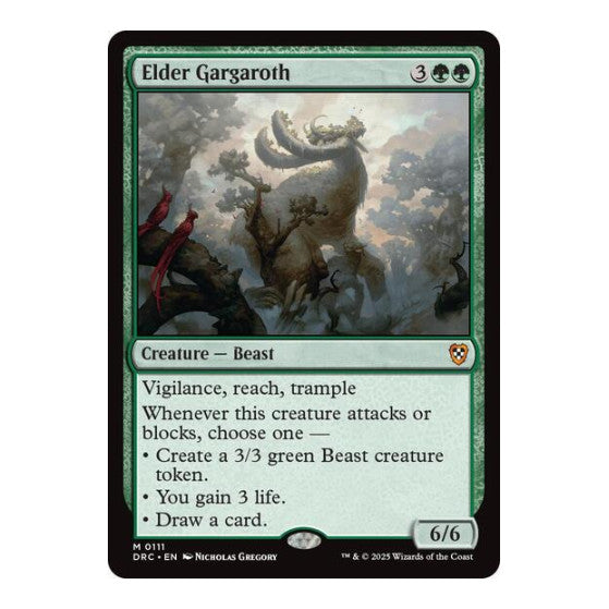 Elder Gargaroth (DRC) #111 Mythic Rare (Lightly Played) Commander: Aetherdrift Magic: The Gathering: 2025