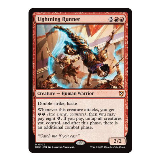 Lightning Runner (DRC) #103 Mythic Rare (Lightly Played) Commander: Aetherdrift Magic: The Gathering: 2025