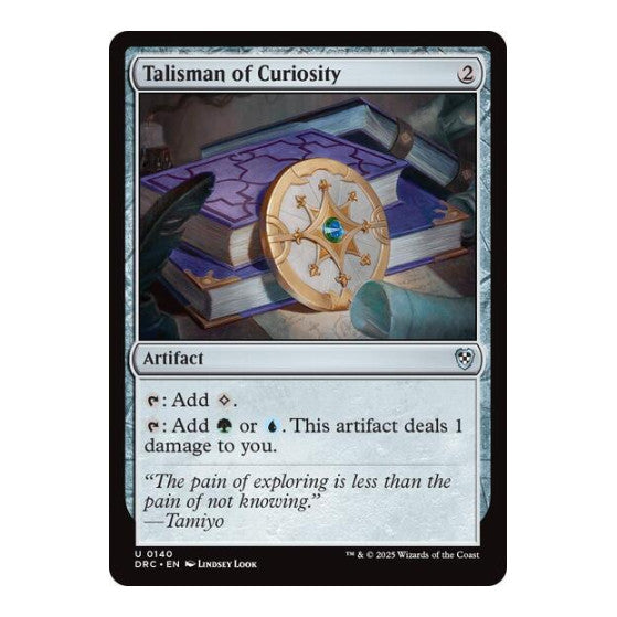 Talisman of Curiosity (DRC) #140 Uncommon (Lightly Played) Commander: Aetherdrift Magic: The Gathering: 2025
