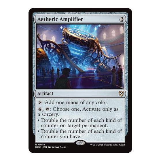 Aetheric Amplifier (DRC) #18 Rare (Lightly Played) Commander: Aetherdrift Magic: The Gathering: 2025