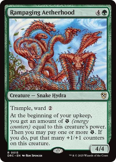 Rampaging Aetherhood (DRC) #15 Rare Commander: Aetherdrift Magic: The Gathering: 2025