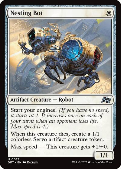 Nesting Bot (DFT) #22 Uncommon (Lightly Played) Aetherdrift Magic: The Gathering: 2025